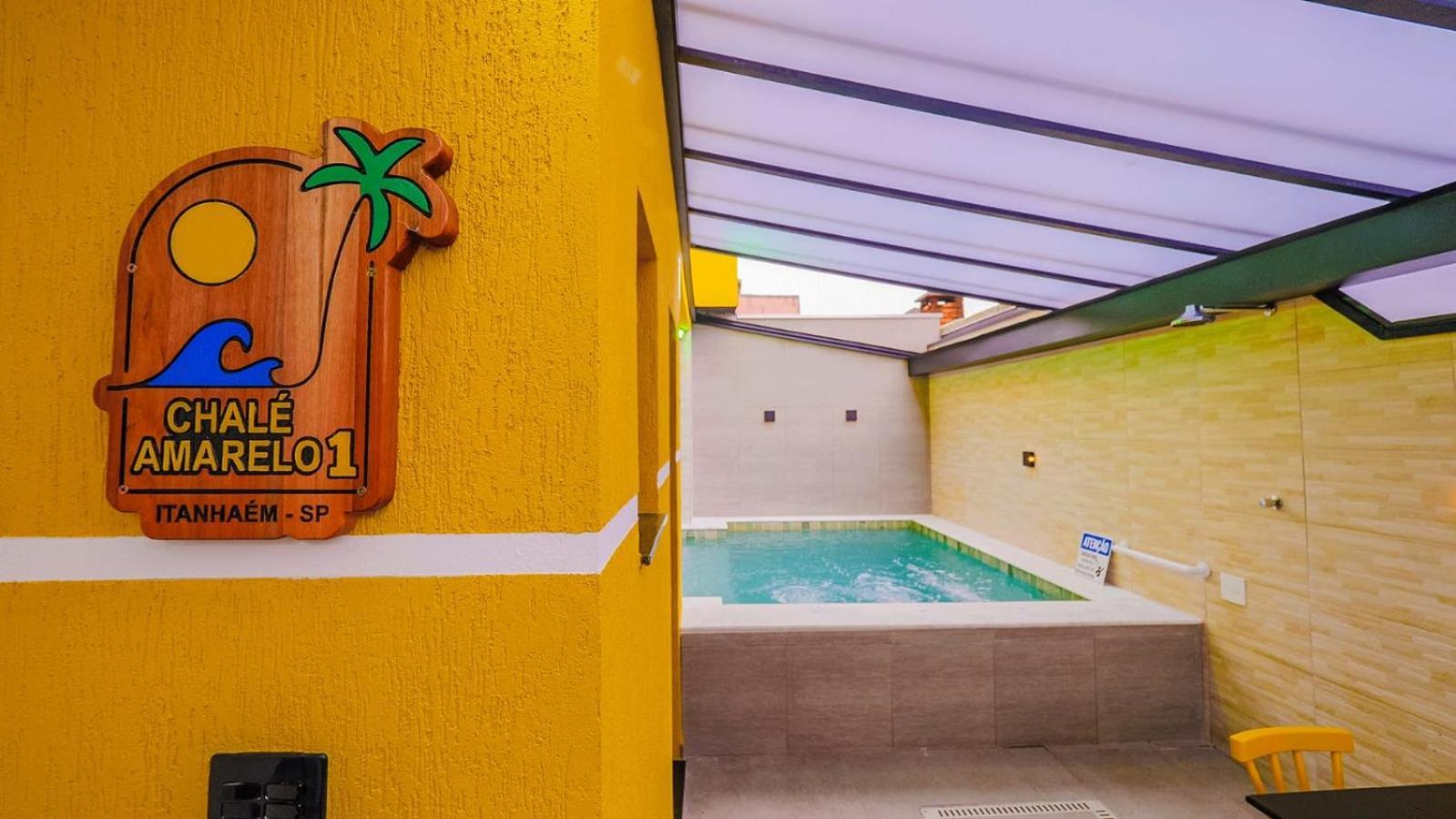 Chale Amarelo Villa Itanhaem Bagian luar foto